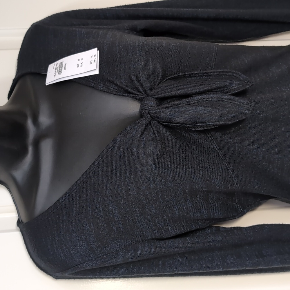 Abercrombie and Fitch Body Suit Soft Long Sleeve NEW Size Medium Black-blue